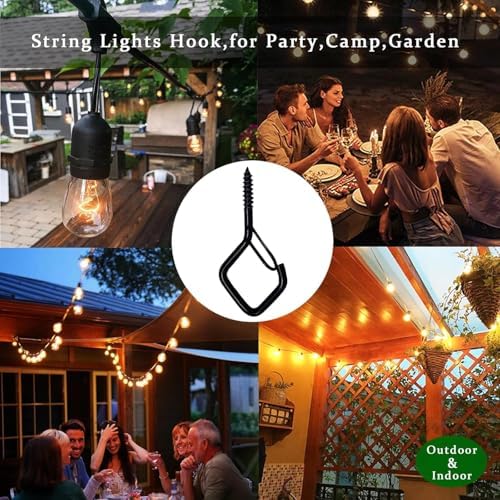2.36IN Ceiling Screw Hooks for Hanging Plants, Safety Buckle, 80 Pcs - Image 7