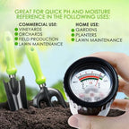Soil PH Meter, Soil Moisture Sensor Meter, Soil PH Tester Gardening Tool Kits for Plant, Tree, Soil Tester for Moisture Great for Garden, Lawn, Farm, Indoor & Outdoor Use 295mm Long - Image 5