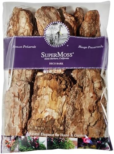 SuperMoss (23205) Decorative Bark – Natural Orchid Bark for Indoor Plants, Terrariums, Fairy Gardens & Reptile Tanks | Home Decor, Potting Soil, & Floral Arrangements, 480 cu in, Natural by SuperMoss