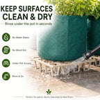 Plant Riser – Pot Spacer for Grow Bags, Planters & Containers – UV-Resistant Drainage Tray for Airflow, Root Health & Cleaner Surfaces (Standard White, 5 Pack) - Image 5