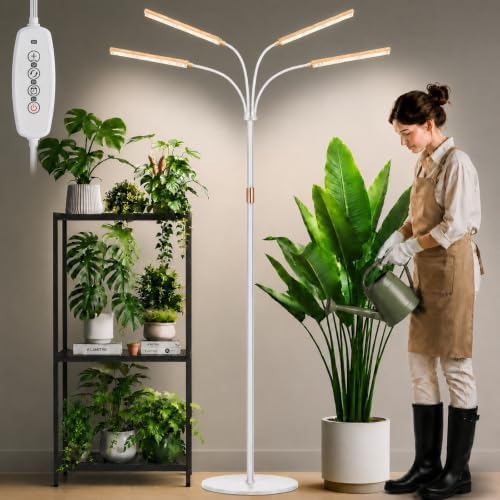 LBW Grow Lights for Indoor Plants, 75" Tall Full Spectrum Plant Grow Light by LBW