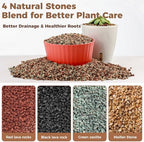 18lb Mix Lava Rocks for Plants 1/4" Horticultural Pumice for Plants, Succulent Cactus Soil Potting Mix - Horticultural Sand Aquarium Gravel Drainage Rocks for Potted Plant, Bonsai Soil, Top Dressing - Image 5