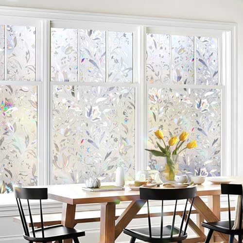 HIDBEA Window Privacy Film, 3D Stained Glass Static Cling 29.5 in x 78.7 in - Image 6
