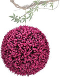 Artificial Plant Topiary Ball 16in, Faux Boxwood Decorative Balls, Decorative Faux Greenery Fake Plants, Garden Spheres Large Outdoor, Artificial Topiary Plant Grass Ball by ATYUJKB
