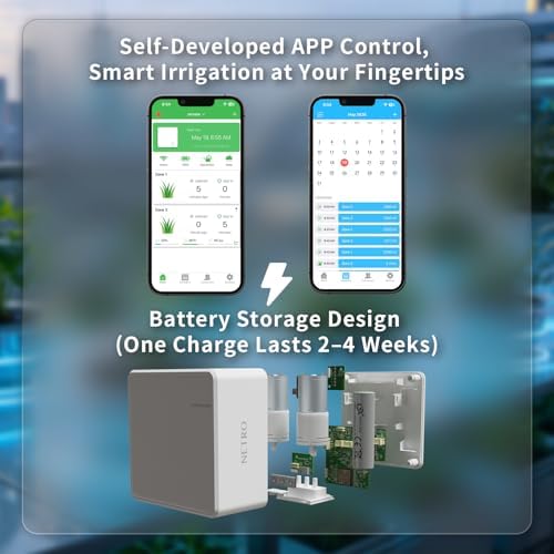 Netro Rechargeable Automatic Plant Waterer Kit Indoor 2.4G WiFi APP Control - Image 4