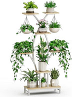 Plant Stand Indoor with Grow Lights - 7 Tiered Metal Corner Shelf for Multiple Plants, 64.2" Corner Plant Stand for Indoor Plants, X-Shaped Plant Rack for Home, Living Room, Office & Patio Decor - Image 4
