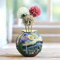 TOZLU Abstract Face Head Planter Picasso Colorful Art Resin Flower Pot by TOZLU