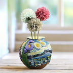 TOZLU Abstract Face Head Planter Picasso Colorful Art Resin Flower Pot by TOZLU