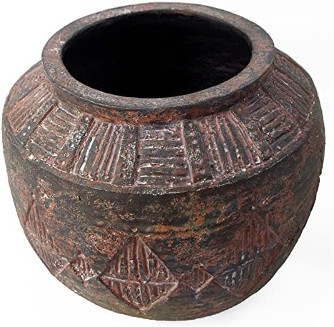 Leaf Extra Large Cachepot Planters, Fibreglass, 27cm Aztec Diamond - Image 2