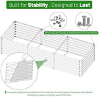 SnugNiture 2-Pack 6x2x2FT Galvanized Raised Garden Bed Kit, Metal Planter Box for Planting Plants Vegetables, Brown - Image 5