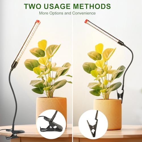 4Pack Full Spectrum Clip Grow Lights for Indoor Plants - Image 3