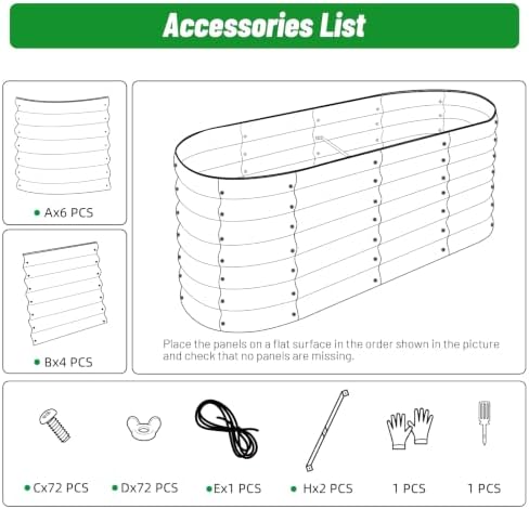 SnugNiture Galvanized Steel Raised Garden Bed Kit - 4x2x2 ft Large Metal Planter Box for Vegetables, Flowers, Herbs | Easy Assembly, Open Bottom Design - Image 6