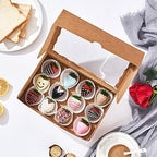 24Pcs10 x7x2.5 Professional Cookies Boxes with With Clear Window - Image 3
