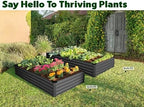 Plant & Plot Galvanized Raised Garden Beds Outdoor // 6×3×1 ft (2-Pack) Planter Raised Beds for Gardening, Vegetables, Flowers // Large Metal Garden Box // Patented Tool-Free Design (Dark Gray) - Image 4