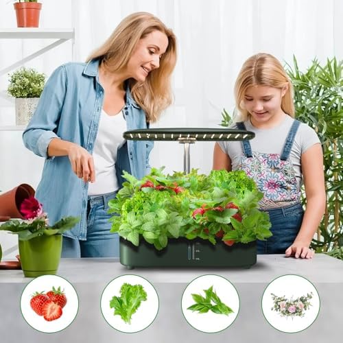 Hydroponic Garden System, 12-Pod Indoor Garden with 24W LED Grow Light - Image 7