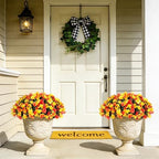 Artificial Fall Hanging Flowers with Basket for Outdoor UV Resistant - Image 6