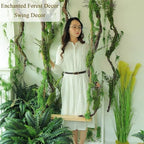 78" Large Bendable Fake Tree Trunk Branch Wall Hanging Moss Vine - Image 6