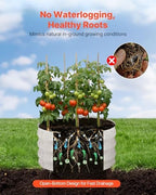 VEVOR 3 Pcs 2x2x1ft Round Raised Garden Bed Kit, Outdoor Metal Galvanized Raised Beds for Gardening Vegetables, Easy Assembly Garden Planter Box for Flowers Fruits - Image 4