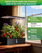 Hydroponics Growing System Kit 12 Pods Indoor Garden, Hydroponic Indoor Herb Garden Kit with Grow Light, Smart in Door Gardening Gifts for Women, Adjustable Height, Auto Timer, Quiet Pump - Image 6