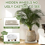14.5" SquarePlant Caddy Beige with Hidden Wheels & Garden Tools Set - Image 6