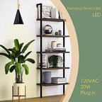 Hanging Grow Light, 20W Full Spectrum Pendant Grow Lights 15FT Power Cord, Decorative Grow Light for Indoor Plants, Flowers, Garden (Ceiling Mounted Hooks&Wall Mounted Bracket Included) - Image 2