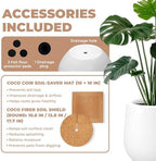 Sereno Fiberstone Tapered Planter, Matte Finishes (S, White) - Image 5