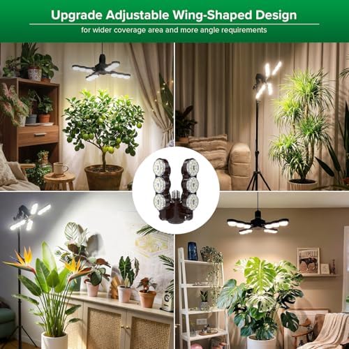 SANSI Grow Light for Indoor Large Plants, 80W High PPFD Dimmable, E26 Base - Image 2