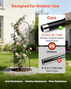 VEVOR 6 Packs Metal Garden Trellis for Climbing Plants Outdoor 71x20in, Rustproof Plant Tall Trellis for Rose Vine Flowers and Vegetables - Image 3