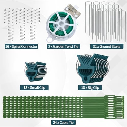 GIANTEX 16 Panels Cucumber Trellis, A-Frame Garden Trellis - Image 5