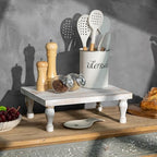 Hanobe Wood Risers for Decor Farmhouse Pedestal Display Stands White - Image 4