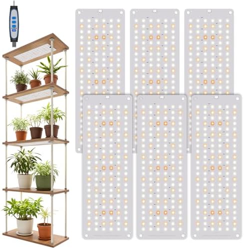 Garpsen Plant Light, 882 LEDs Full Spectrum 6000K Grow Light Panel, 6Panels by Garpsen