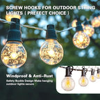 2.36IN Ceiling Screw Hooks for Hanging Plants, Safety Buckle,110 Pcs - Image 4