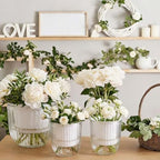 Hanging Planter Set of 6 Self Watering Indoor Flower Pots with Water Level Indicator Modern Plant Hangers for Indoor Garden Decor Balcony Apartment Boho Home Decoration Easy Care(White) - Image 6