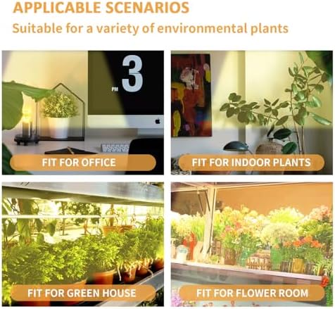 RWNTAO LED Plant Grow Lamp, 3500K Full Spectrum Growing Light Strips for Indoor Small Plants with 3/9/12H Timer & 10 Dimmable Levels, LED Growth Light for Green House Hydroponics Succulent 2 Pack - Image 5
