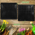 DOITOOL 2 pcs Square Plant Saucer 16 inch Plastic Plant Tray for Indoor Outdoor Potted Flowers No Hole Drip Tray Water Catcher Base Plate for Pots and Seed Starting - Image 6