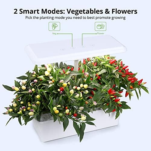 IGS-20SE 12 Pods Hydroponic Growing System, Indoor Garden Up to 23" with 100 36W LED Grow Light of 5 Colors, Automatic Timer, White Plastic Enclosure - Image 3