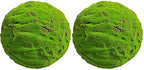Green Artificial Moss Balls, Handmade Sphere Moss Hanging Balls for DIY Wedding Party Home Hotel Decoratio, Hangin Plants Landscape Landscaping Ball (Color : Diameter: 40cm/15.74in, Size : 2pcs) by WIGING
