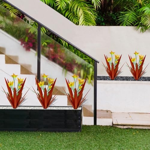 Metal Agave Plant Outdoor Decoration Lily Mexican Yard Art Garden Statue - Image 6