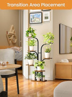 Plant Stand Indoor with Grow Lights – Tiered Metal Shelf Small Corner Rack for Multiple Succulent Herb Pot Display - Image 5