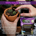 WONDER SOIL | Organic Cactus & Succulent Soil Mix (12 Quarts) | Fast Draining Living Coco Coir Loaded w/Nutrients | Ready to Plant Indoor/Outdoor Peat-Free Potting Soil | 3 LB Expands to 12 Quarts - Image 6