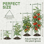 6 Pack 68" Tomato Cages for Garden - Large Tomato Plant Support Trellis - Image 5