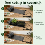Seedling Heat Mat 11 in x 24 in, Even Heating, Water-Resistant Pad - Image 5