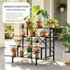 Zhongma 4 Tier Sturdy Heavy Duty Metal Plant Stand indoor & outdoor - Image 5