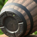 Plant Pot Faux Whiskey Barrel Shape Garden Pots and Planters, Plastic Indoor Outdoor Yard Patio Flowerpot Flower Pot Barrel Planter 12×12×8.9” - Image 4