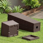 Devoko Resin 23.6'' Tall Planters, Large Taper Outdoor Planter - Image 4