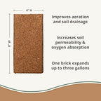 Coco Coir 650gm Bricks (6-Pack) - Organic Coco Coir for Plants & Gardening - OMRI-Listed Cocopeat for Garden Soil, Seed Starter Soil, & Mulch - Coconut Coir Bricks - Coconut Fiber Potting Mix - Image 4