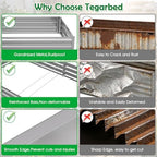 12x4x1FT Galvanized Raised Garden Bed, Metal Planter,Silver,1 Pack - Image 4