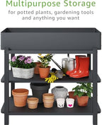 Metal Raised Garden Bed with Trellis & Legs - Image 4