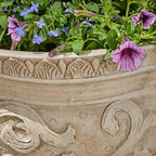 Great Deal Furniture Noble House Largo Outdoor Garden Urn Planter Pot in Antique White - Image 5