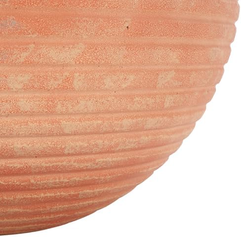 SAFAVIEH Outdoor - Mora Terracotta Ficonstone Cement Round Planter Pot with Drainage Hole, Fully Assembled (PAT1534D) - Image 7
